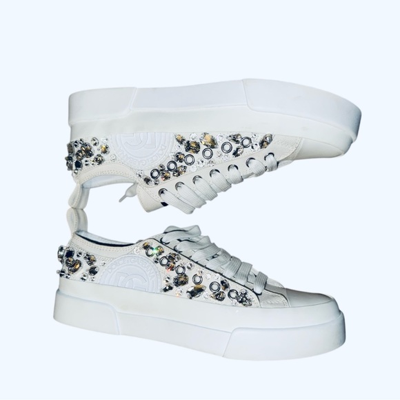 Dolce & Gabbana Portofino Crystal white sneakers 40 - Picture 3 of 5